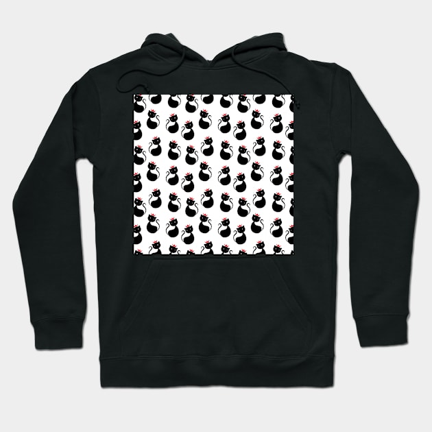 Cat Pattern Hoodie by AnimalPatterns